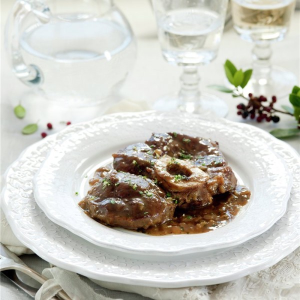 Ossobuco de ternera a la milanesa